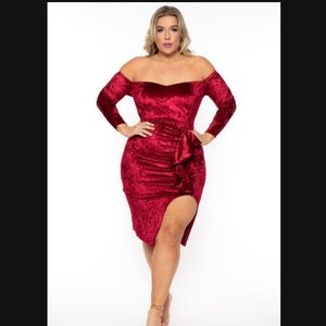 Curvysense velour dress